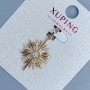 Přívěšek Xuping „Hvězda“ se bílými rhinestones, průměr 16 mm, délka 29 mm, pozlacení 18K