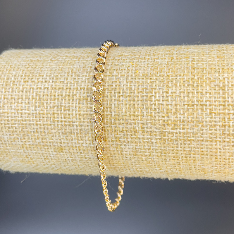 Náramek Xuping pozlacený 18K, délka 19 cm, tloušťka 1,6 mm