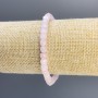 Náramek z kunzitu, brusované kostky, průměr cca 6 mm, délka 18 cm, elastická šňůrka