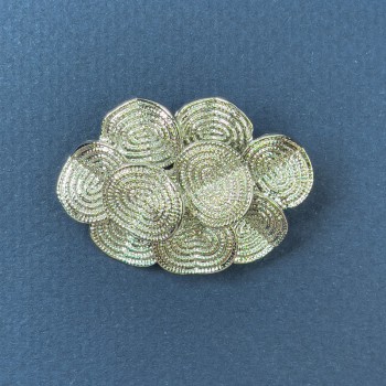 Brožka Akcent stříbrný kov 26×34 mm+