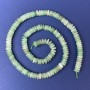 Nefritové korálky rondely 6×2 mm na niti, délka 38 cm