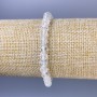 Náramek z horského křišťálu, brusované kuličky 6 mm ±, délka 18 cm ±, elastický