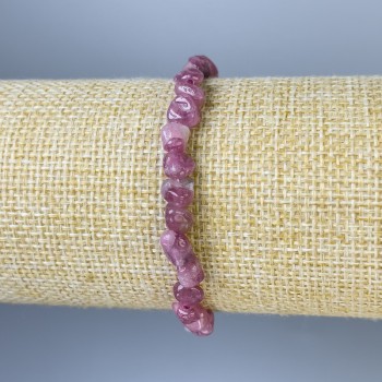 Náramek z turmalínu, galetované korálky, průměr 6–8×6–8 mm, délka 18 cm, elastický