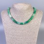 Náhrdelník z agátu, hladké válce, průměr 15×8 mm, délka 45 cm ± s karabinkou