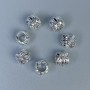 Korálka-vložka barvy stříbrné, průměr 8×7 mm, otvor 4 mm, balení 18 ks