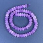 Korálky ametyst rondel 8×5 mm ± na niti, délka 38 cm