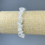 Náramek z křišťálu a opalitu (syntetický měsíční kámen) drobné krystalky, průměr 6–8 mm, délka 18 cm, elastický