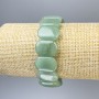 Náramek z nefritu se zaoblenými články, průměr 19 × 13 mm, délka 18 cm ±, pružné provedení
