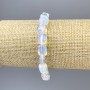 Náramek z měsíčního kamene, facetované korálky, průměr cca 11×8 mm, délka cca 18 cm, elastický