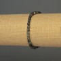 Náramek z labradoritu – hladké kuličky, průměr 4–5 mm, délka 18 cm, elastický