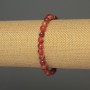 Náramek z achátu – hladká kulička, průměr 6 mm, délka cca 18 cm, elastická šňůra