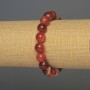 Náramek z achátu – hladká kulička, průměr 10 mm ±, délka 18 cm ±, elastický