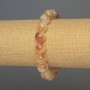 Náramek z citrínu, hladké kuličky, průměr 11 mm, délka 18 cm, strečový