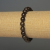 Náramek z bronzitu s hladkými kuličkami, průměr 8 mm ±, délka cca 18 cm ±, elastický