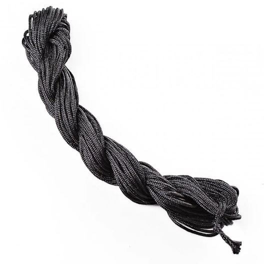 Černá šňůra na šambalu, 1 mm, cívka 5 m