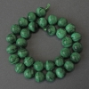 Malachitové korálky – hladká kulička, průměr 12 mm, délka 39 cm, na niti