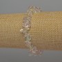 Náramek mix drobných kousků přírodních kamenů, průměr 6–12×2–4 mm, délka 18 mm, elastický