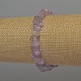 Náramek z ametystové drti, průměr 6–9×2–4 mm, délka 18 cm, elastický