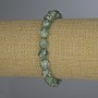 Náramek z mechového achátu, brusovaná kulička, průměr 8 mm, délka cca 18 cm, elastický