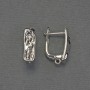 Háčky na náušnice ze stříbrného kovu 17×6 mm – pár