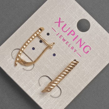 Náušnice Xuping, průměr cca 3 mm, délka cca 24 mm, pozlacení 18K
