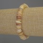 Náramek z perleťových rondelů, 8×2 mm, délka 18 cm, streč