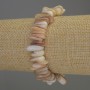 Náramek z perleťových drobků, průměr 12–15×2–5 mm, délka 18 cm, elastický