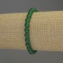 Náramek z hrizoprasu, hladké kuličky, průměr 6 mm, délka 18 cm, elastický