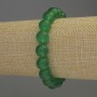 Náramek z nefritu – hladká kulička, průměr 10 mm, délka 18 cm – elastický