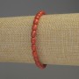 Náramek z pomerančového korálu, barilové korálky, průměr 6 × 5 mm, délka 18 cm, elastický