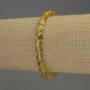 Náramek z jantaru s hladkými kuličkami, průměr 6–6,5 mm, délka 18 cm, elastický