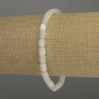 Náramek z perleťových cylindrů, průměr 6×5 mm, délka 18 cm, pružný