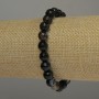 Náramek z broušeného achátu – broušené korálky, průměr 8 mm, délka 18 cm, elastický