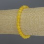 Náramek z citrínu – hladké kuličky, průměr 6 mm, délka 18 cm, elastický