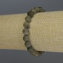 Náramek z labradoritu – hladké kuličky, průměr 8 mm, délka 18 cm, elastický