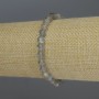 Náramek z labradoritu – hladké korálky, průměr 6 mm, délka 18 cm, elastický