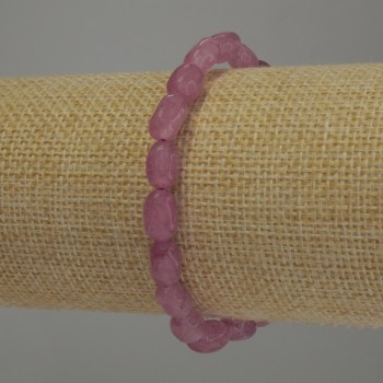 Náramek z facetovaného turmalínu, průměr 9×6 mm, délka 18 cm, elastický