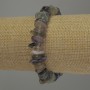 Náramek z fluoritu – drobné úlomky, průměr 10–14×3 mm ±, délka 18 cm, elastický