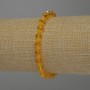 Náramek z českého křišťálu rondel, průměr 6×5 mm ±, a průměr 3,5×2,5 mm ±, délka 18 cm ±, elastický