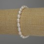 Náramek z říčních perel oválného tvaru, průměr 8×5 mm, délka 18 cm (elastický)