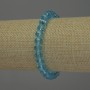 Náramek z českého křišťálu, broušené rondely, průměr 8×6 mm, délka 18 cm, elastický