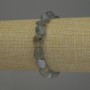 Náramek z labradoritu fasetovaný, průměr 10–12×9 mm, délka 18 cm, elastický