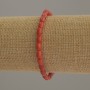 Náramek z umělého korálu ve tvaru barilu, průměr 6×4,5 mm, délka 18 cm, elastický