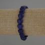 Náramek z lazuritu ve tvaru srdce, průměr 10×10 mm, délka 18 cm, pružný