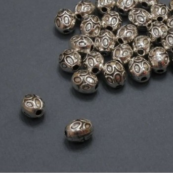 Korálka-vložka vnitřní, průměr 1,5 mm ±, průměr 5,5×7 mm ±, balení 20 g, 28 ks (±)