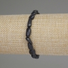 Náramek ze šungitu – broušené korálky, průměr 8–12×7 mm, délka 18 cm, elastický