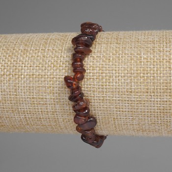 Náramek z karneolu «Drobné kousky» 18 cm