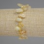 Náramek z citrínu s fasetovanými korálkami ve tvaru motýla, průměr 10–18×5–7 mm, 3 mm korálky, délka 18 cm, na gumičce