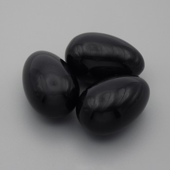 Vajíčko suvenýr z přírodního kamene achátu, průměr 30×20 mm ±