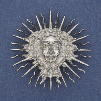 Brožka-přívěšek «Jarylo» ze stříbrného kovu, 59 mm